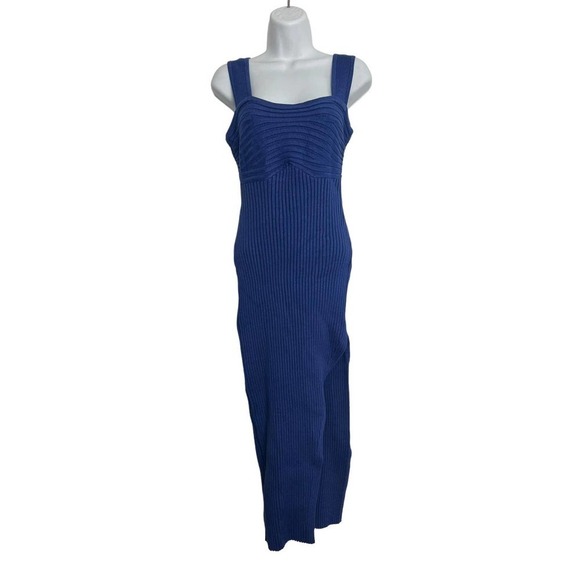 Sovere Exhale Combo Knit Midi Dress 2-piece Marine Blue Size XL‎ - Picture 4 of 11